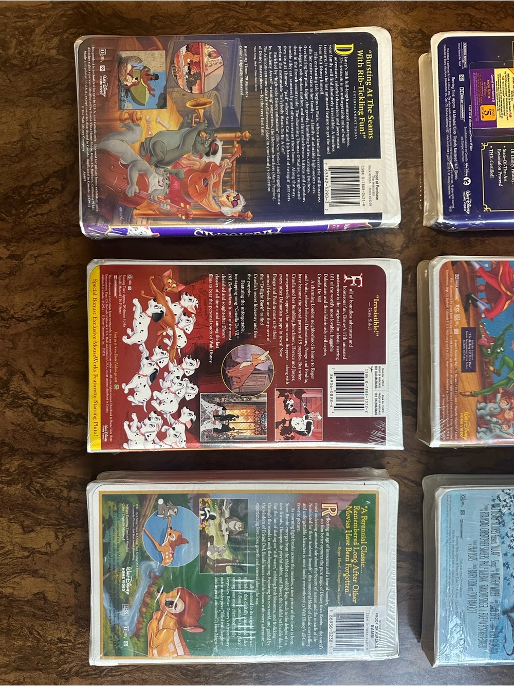 Lot of 6 Authentic Walt Disney Masterpiece Collection VHS Tapes Unopened - Picture 7 of 8
